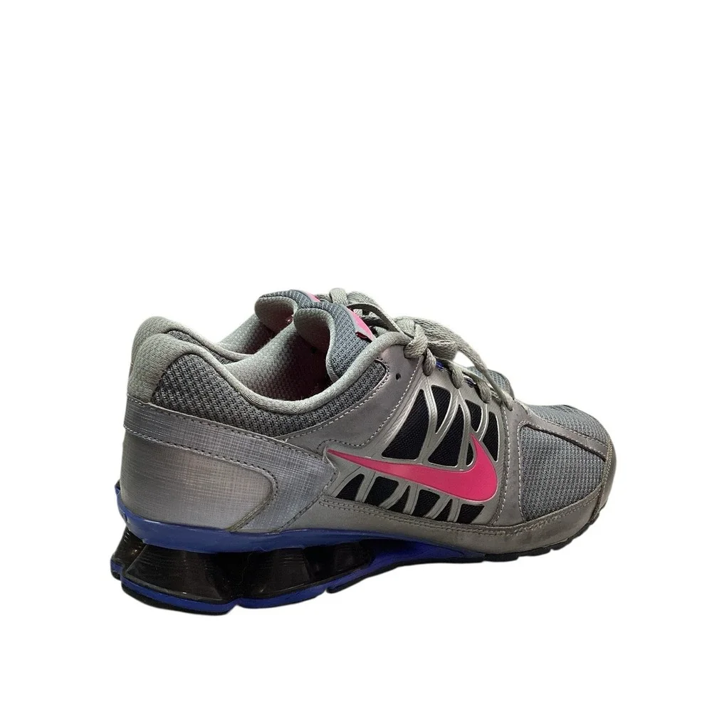NIKE Reax Run‎ 6 Shoes Womens 11 Grey With Pink Accents Running 472647-004